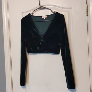 Long sleeve crop top